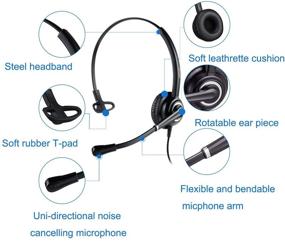 img 3 attached to MAIRDI 3.5mm Headset: Noise Cancelling & Microphone for Laptop Mobile, Cell Phone, iPhone, Samsung, iPad, Skype Conference Call - Mic Mute & Volume Control
