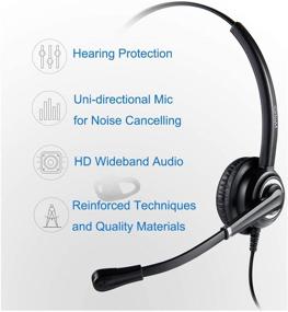 img 2 attached to MAIRDI 3.5mm Headset: Noise Cancelling & Microphone for Laptop Mobile, Cell Phone, iPhone, Samsung, iPad, Skype Conference Call - Mic Mute & Volume Control