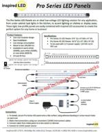 💡 inspired led pro series kitchen light: 3 panel pack, 12w 12v dc, cool white 6000k - enhanced illumination логотип