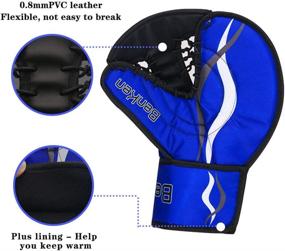 img 3 attached to 🏒 BenKen Sports Hockey Gear Goalie Pad Pack: Ultimate Ice Hockey Equipment for Teenagers & Adults in Blue and Black