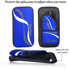 img 2 attached to 🏒 BenKen Sports Hockey Gear Goalie Pad Pack: Ultimate Ice Hockey Equipment for Teenagers & Adults in Blue and Black