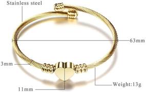 img 1 attached to 💎 Adjustable Stainless Bracelet for Girls - Jude Jewelers' Jewelry