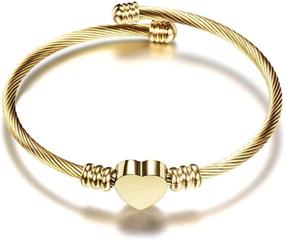 img 2 attached to 💎 Adjustable Stainless Bracelet for Girls - Jude Jewelers' Jewelry