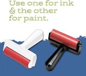 img 2 attached to 🖌️ Gel Press 4-Inch Economy Brayer for Mixed Media - 10820WHT, Enhanced SEO