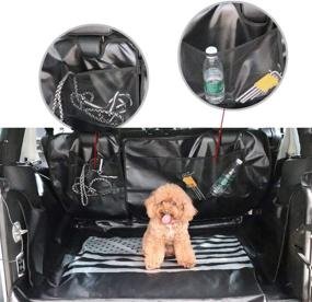 img 2 attached to 🐾 Premium MFC Cargo Liner Pet Seat Proof Covers for Jeep Wrangler JK/JL