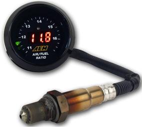 img 1 attached to 🔧 AEM 30-4110NS Uego Gauge Kit with Bosch 17025 Wideband Sensor