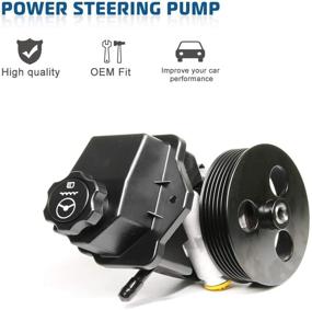 img 3 attached to 🔧 Power Steering Pump Replacement for Chevrolet Impala 2006-2011, Monte Carlo 2006-2007 | Power Assist Pump #20-69989