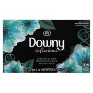 🌿 enhance your laundry experience with downy infusions botanical mist fabric softener dryer sheets - 105 count logo