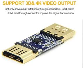 img 1 attached to 🔌 MOERISICAL Киосковый адаптер HDMI Coupler, 10 шт. Вставка женский HDMI киоскового джека женского типа (белый)