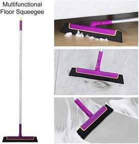 img 2 attached to Efficient Water Removal with CLEANHOME Mini Shower Floor Squeegee Broom: 🧹 Long-Handled Professional Tool for Tile Floors in Bathroom, Kitchen, and Pool Deck