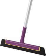 efficient water removal with cleanhome mini shower floor squeegee broom: 🧹 long-handled professional tool for tile floors in bathroom, kitchen, and pool deck logo