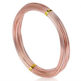 img 4 attached to WUBOECE 65.6 Feet 18-Gauge Aluminum Wire for Sculpting Armature Garden DIY Crafts Making, Soft Metal Craft Wire in Copper Finish