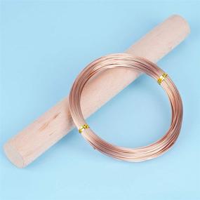 img 2 attached to WUBOECE 65.6 Feet 18-Gauge Aluminum Wire for Sculpting Armature Garden DIY Crafts Making, Soft Metal Craft Wire in Copper Finish