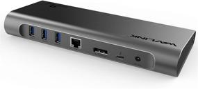 img 4 attached to 🔌 WAVLINK Thunderbolt 3 Dock: 85W Charging, 4K@60Hz Displayport, Ethernet, USB 3.0, Card Reader - Ideal for MacBook, Windows Laptop