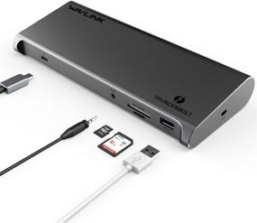 img 1 attached to 🔌 WAVLINK Thunderbolt 3 Dock: 85W Charging, 4K@60Hz Displayport, Ethernet, USB 3.0, Card Reader - Ideal for MacBook, Windows Laptop