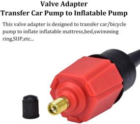 img 2 attached to 🔌 Highly Versatile BUENNUS Car Compressor Valve Adapter: Ideal for Inflating Air Mattresses, Swimming Rings, Pools, Beds, Sofas, Boats, Kayaks, SUPs, and More!