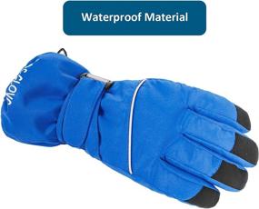 img 3 attached to Durio Gloves Girls Waterproof Winter
