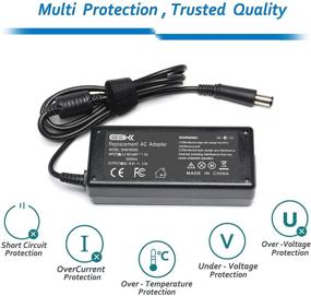 img 1 attached to 🔌 EBKK 65W Charger for HP EliteBook & Probook Series - Reliable Power Cord for Various Models including Pavilion DV7 DV6 DV5 DM4 Series