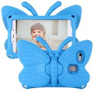 🔵 shockproof lightweight kids case for samsung galaxy tab a 8.0 2019 - blue | protective stand cover for galaxy tab a 8.0 inch 2019 logo