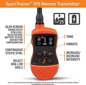 img 2 attached to SportDOG Brand SportTrainer 500: Waterproof, Rechargeable, 2-Dog Expandable Remote Dog Training Collar with OLED Screen and Multiple Modes