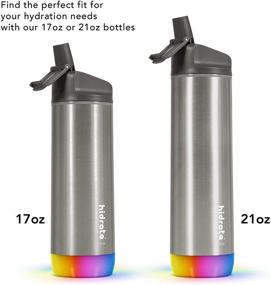 img 3 attached to Stay Hydrated with Hidrate Spark STEEL Smart Water Bottle - Track Water Intake & Glow Reminder, 21oz Stainless Steel