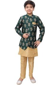 img 4 attached to 👔 Ahhaaaa Ethnic Indo Western Sherwani 471KZ: Boys' Clothing and Suits & Sport Coats for Elegant Style