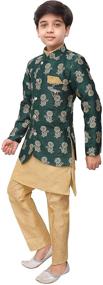 img 2 attached to 👔 Ahhaaaa Ethnic Indo Western Sherwani 471KZ: Boys' Clothing and Suits & Sport Coats for Elegant Style