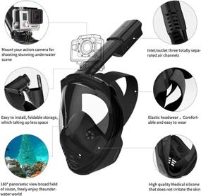 img 3 attached to GOGOCAT Mask，Adult Snorkeling Detachable Mount，Foldable