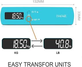 img 1 attached to 🧳 Portable Suitcase Weighing Scale for Travelers by BAGAIL