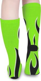 img 1 attached to 🎃 Halloween Compression Socks: Fun Calf Sleeves for Sports, Travel, Flying, Leg & Knee Protection, Unisex