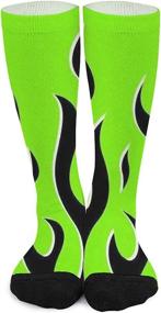 img 4 attached to 🎃 Halloween Compression Socks: Fun Calf Sleeves for Sports, Travel, Flying, Leg & Knee Protection, Unisex