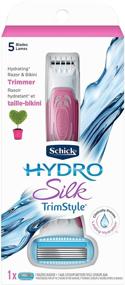 img 4 attached to 💦 Schick Hydro Silk TrimStyle: All-in-One Moisturizing Razor and Bikini Trimmer for Women