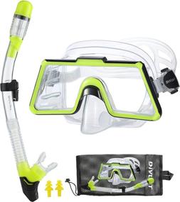 img 4 attached to DiVLMT Snorkeling Military Easy Breath 180°Panoramic