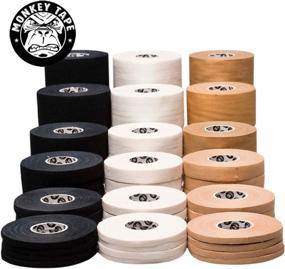 img 4 attached to 🐒 Powerful Performance with Monkey Tape 0.2" 4 Roll Pack Athletic Tape in Black