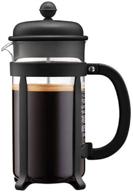 ☕ bodum java french press coffee maker - 34oz, 1l, black, 8-cup capacity logo