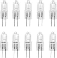 10 pack diamond clear lense 35w ac dc 12v light bulb replacement - t3 jc g4 2 pin base halogen landscape path boat lamp - bi-pin 2700k clear warm white glass capsule low voltage lighting logo