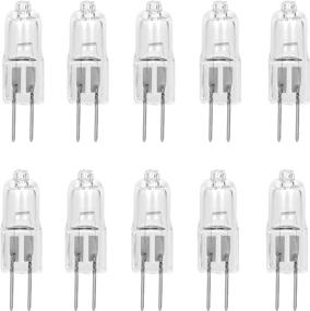 img 4 attached to 10 Pack Diamond Clear LENSE 35W AC DC 12V Light Bulb Replacement - T3 JC G4 2 Pin Base Halogen Landscape Path Boat Lamp - Bi-Pin 2700k Clear Warm White Glass Capsule Low Voltage Lighting