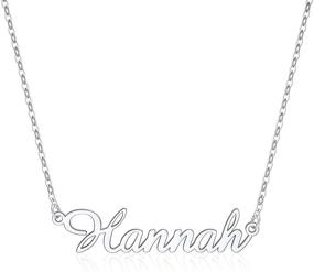 img 4 attached to IEFLIFE Customized Necklace Personalized Monogram Girls' Jewelry