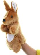 🦘 imaginative pretend play plush kangaroo hand puppets: stuffed animal toys ideal for stocking storytelling logo