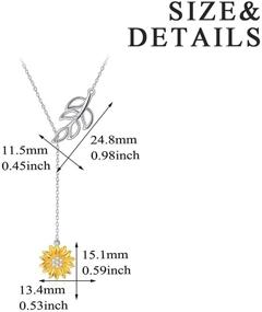 img 2 attached to You Are My Sunshine Sterling Silver Sunflower Jewelry Collection for Women and Girls