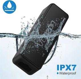 img 1 attached to Vanzon X5 Pro - Портативная беспроводная колонка V5.0 🔊 с мощным стереозвуком 20W, TWS, 24 часа воспроизведения и защитой от воды IPX7.