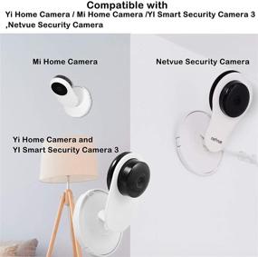 img 2 attached to 📷 Aboom Wall Mount Bracket for Yi Home Camera (Pack of 4) – Customized Stand Design for YI 1080p/720p Home Camera, USA Compatible (Camera NOT Included)