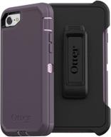 otterbox defender series case for iphone se (2nd gen - 2020) - purple nebula (winsome orchid/night purple) logo