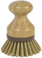 🌱 mini scrub brush dish scrubber by evriholder: sustainable bamboo and recycled plastic materials logo