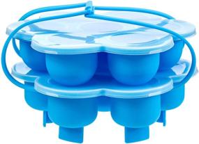 img 4 attached to Silicone Egg Bites Molds with Built-In Handles and Trivet for 5,6,8 Qt Instant Pot & More - Set of 2