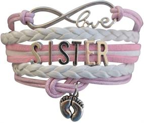 img 2 attached to 👭 Infinity Collection Sister Bracelet - Sister Jewelry - Sister Charm Bracelet, Big Sister Bracelet for Girls - Best Gift for Sisters