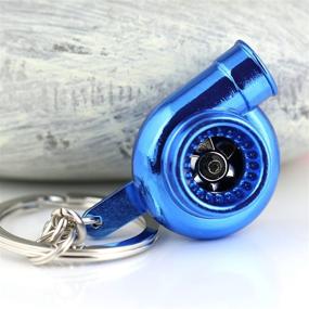 img 1 attached to Maycom Creative Spinning Turbocharger Keychain