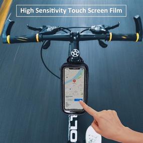 img 3 attached to 📱 Waterproof Nepest Bike Phone Bag: Top Tube Bag for 6.5" iPhone 12 11 Plus Xs Max - Bike Accessories