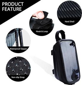 img 1 attached to 📱 Waterproof Nepest Bike Phone Bag: Top Tube Bag for 6.5" iPhone 12 11 Plus Xs Max - Bike Accessories