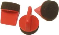 🧽 versatile 3 pack close pore sponge applicators: ideal for leather/vinyl couches, chairs, shoes, boots, jackets, car seats, and more! logo